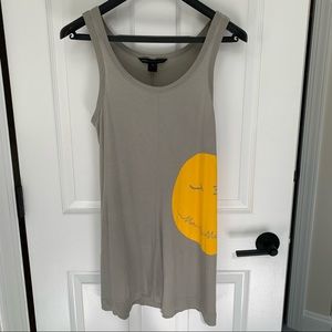 Marc by Marc Jacobs tank dress smiley face xs gray